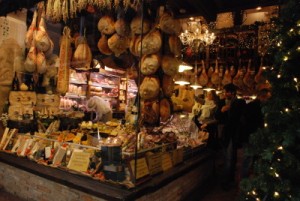 Una traboccante bottega del Mercato Medievale